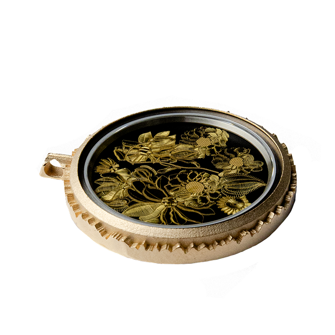 floral - vernis  noir