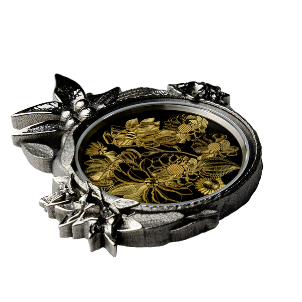 floral - vernis  noir