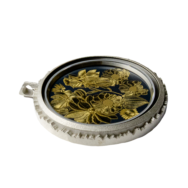 floral - vernis  noir