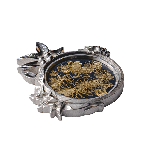 Floral - Argent vieilli