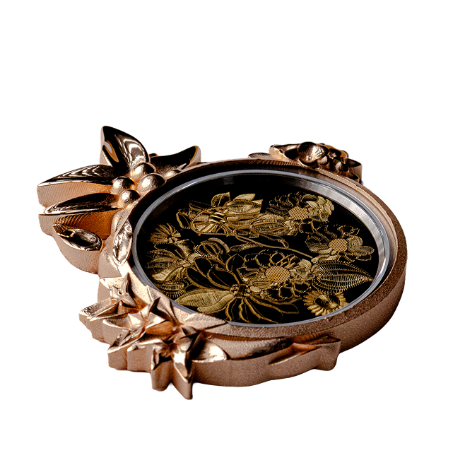 floral - vernis  noir